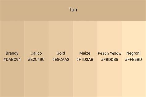 color combinations with tan.